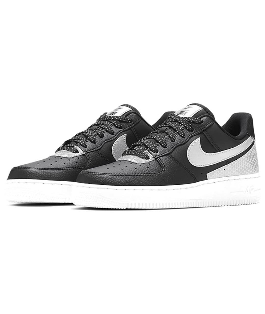 NIKE Черные кожаные кроссовки, фото 4