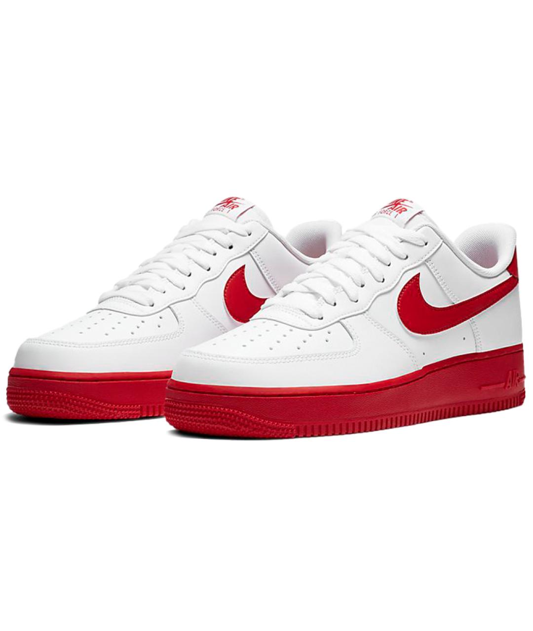 NIKE Белые кожаные низкие кроссовки / кеды, фото 4