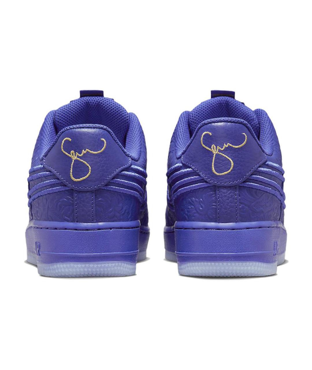 NIKE Синие кожаные кроссовки, фото 6