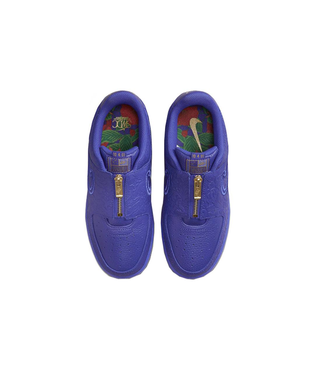NIKE Синие кожаные кроссовки, фото 5