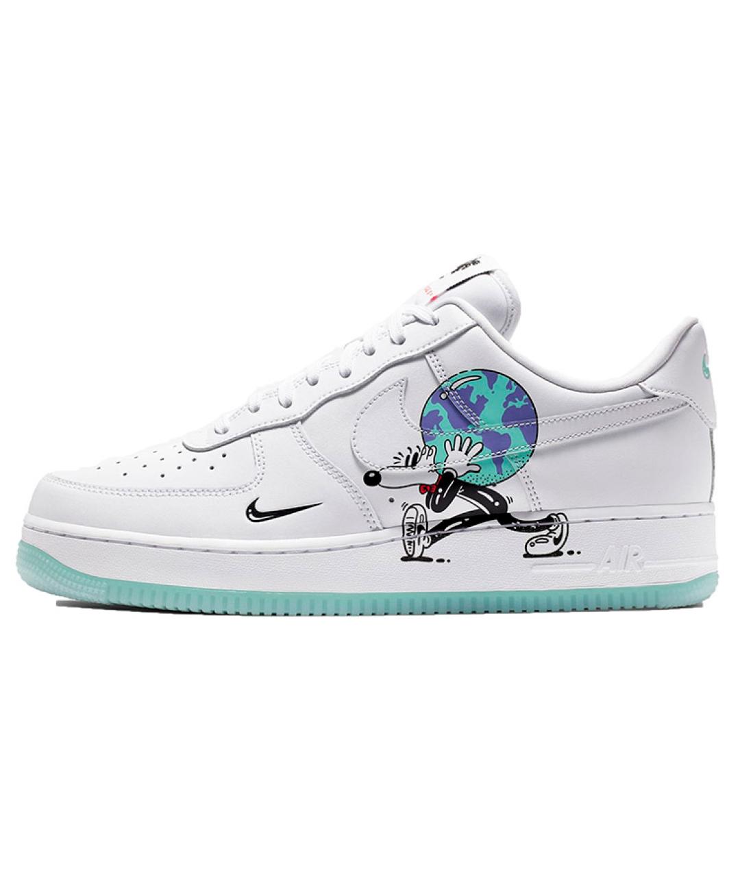 NIKE Белые кожаные кроссовки, фото 5