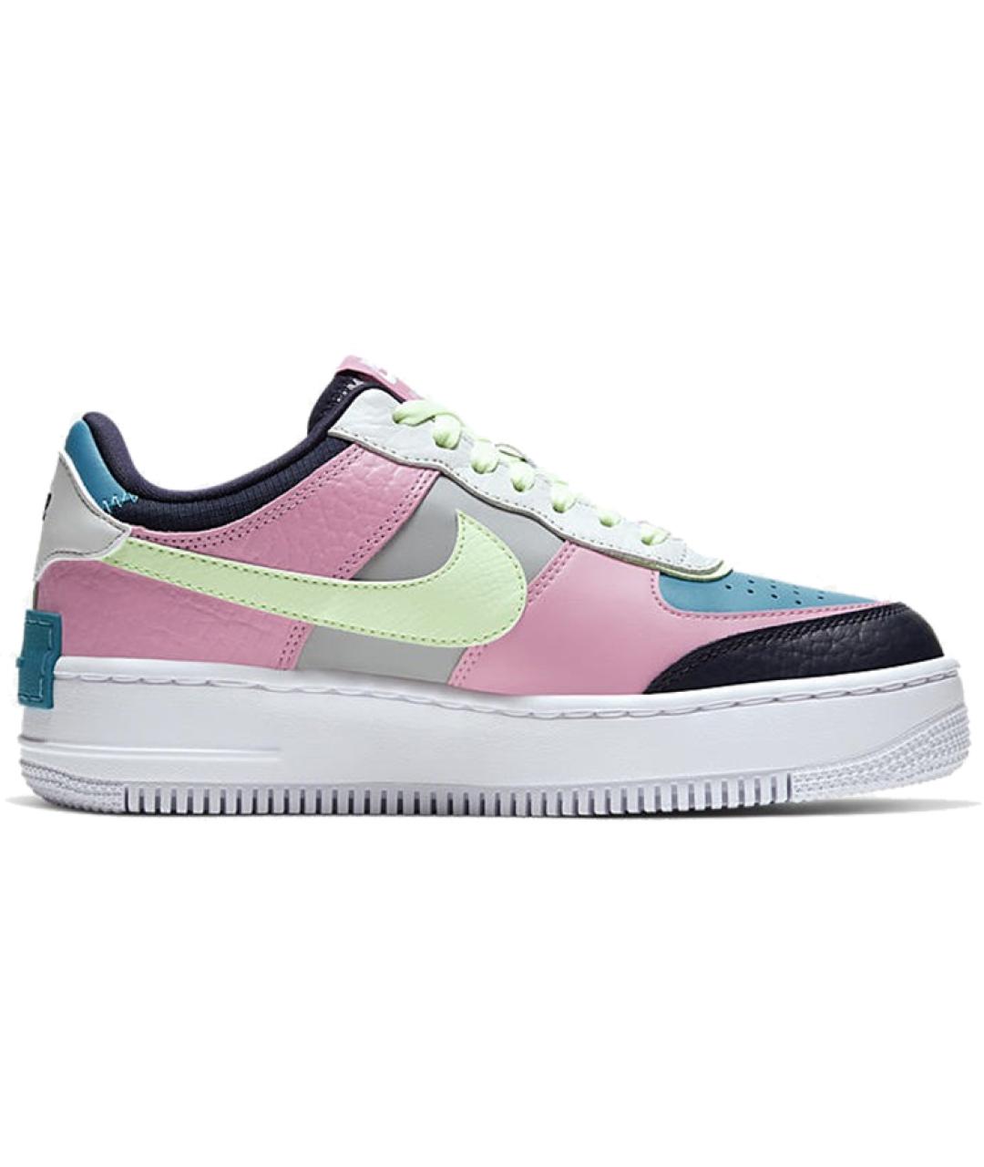 NIKE Синие кожаные кроссовки, фото 2