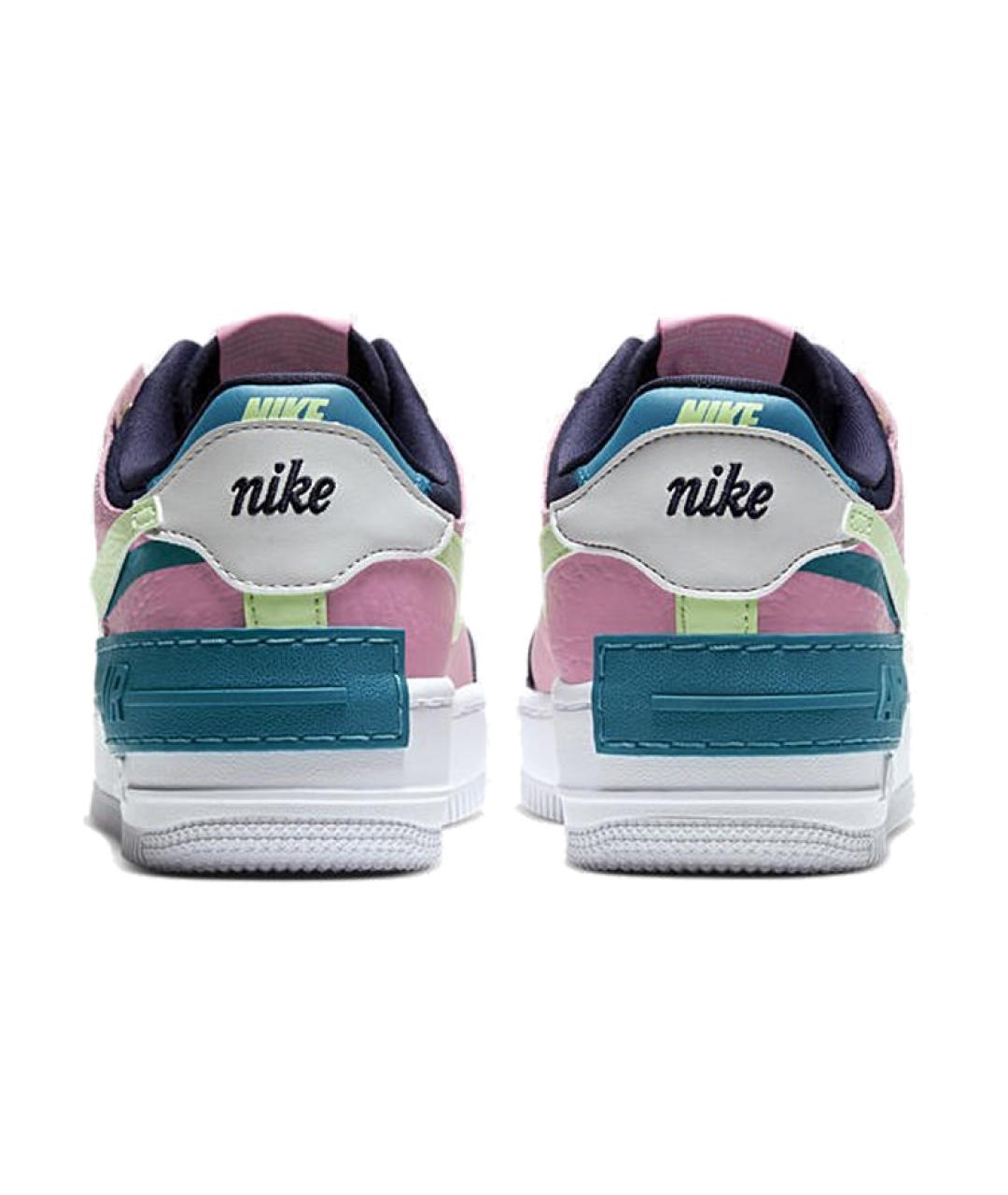 NIKE Синие кожаные кроссовки, фото 5