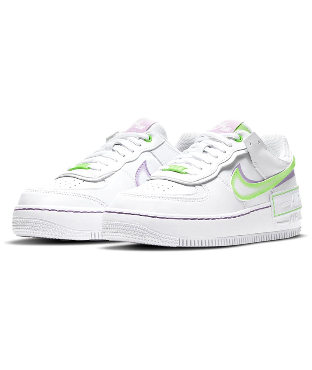 NIKE Белые кожаные кроссовки, фото 4