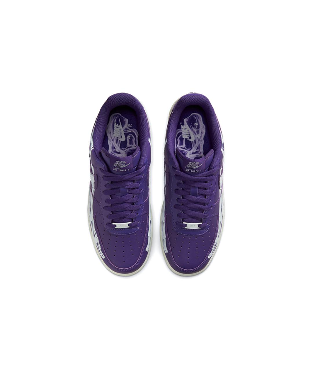 NIKE Фиолетовые кожаные кроссовки, фото 5