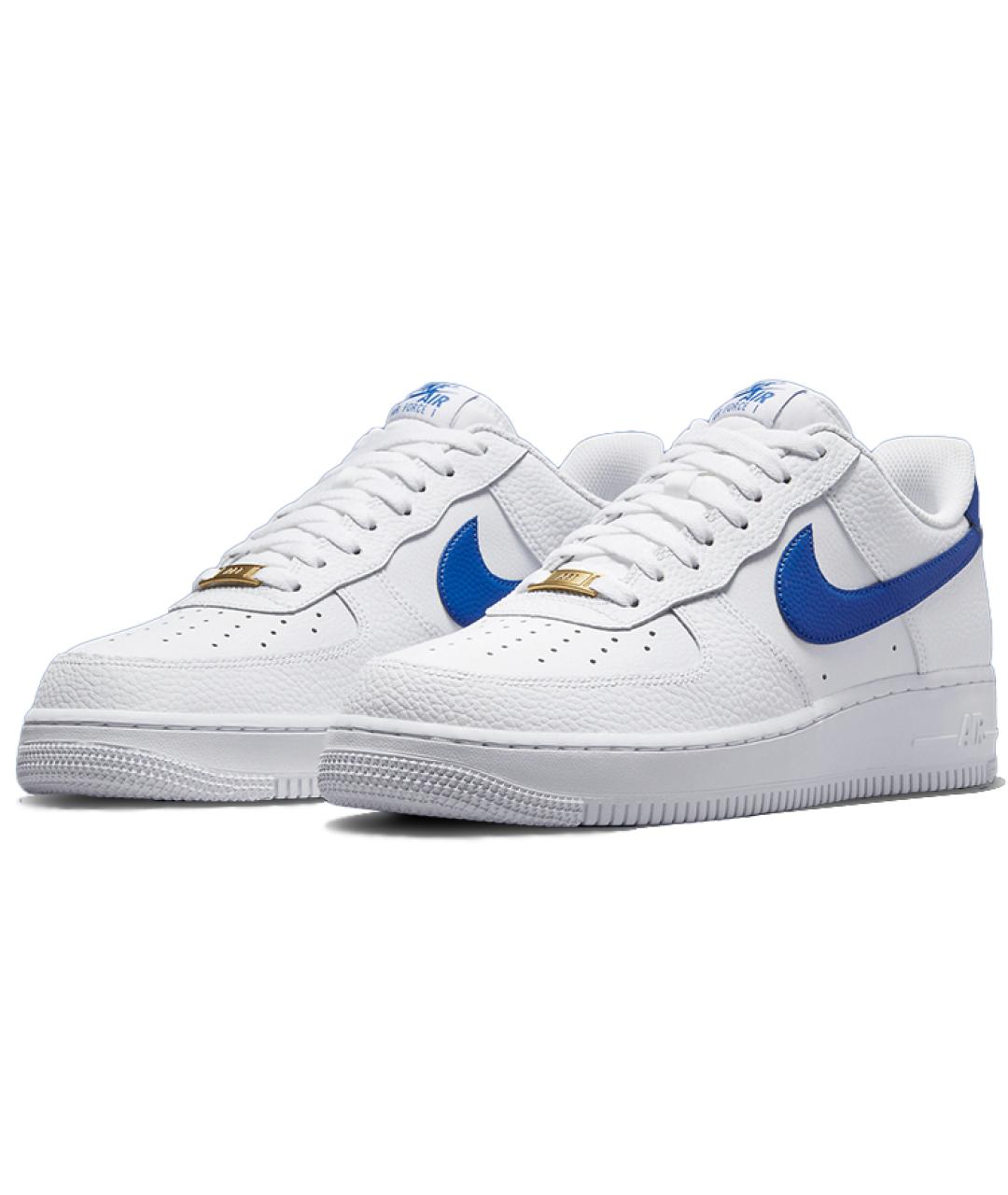 NIKE Белые кожаные низкие кроссовки / кеды, фото 4