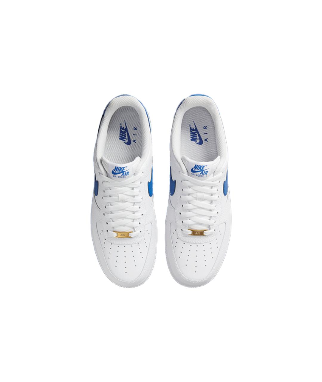 NIKE Белые кожаные низкие кроссовки / кеды, фото 5