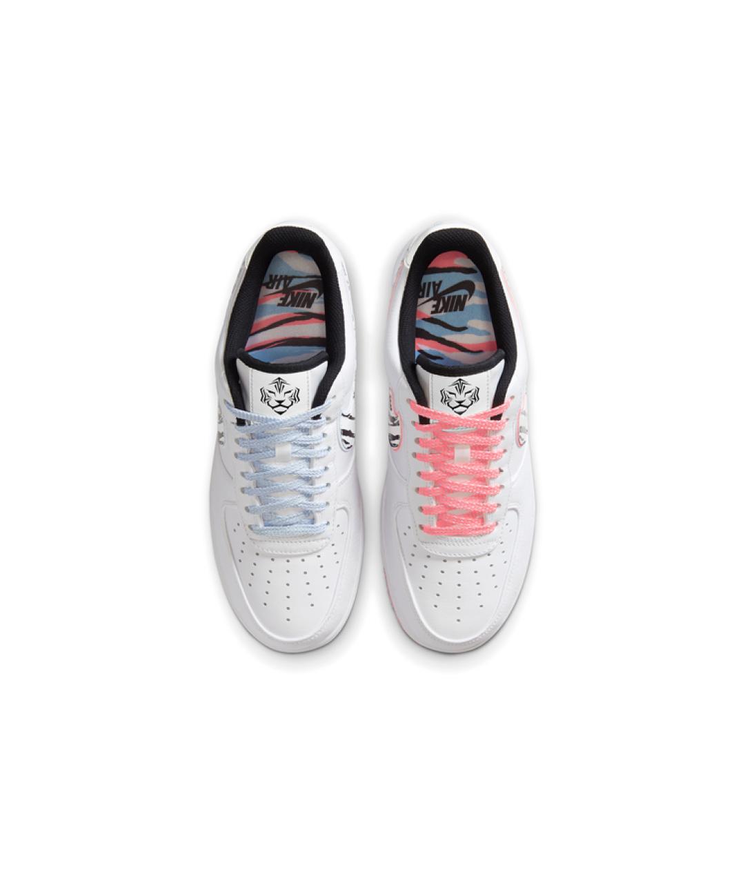 NIKE Белые кожаные низкие кроссовки / кеды, фото 4
