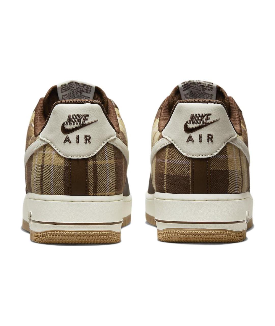 NIKE Коричневые кожаные кроссовки, фото 6