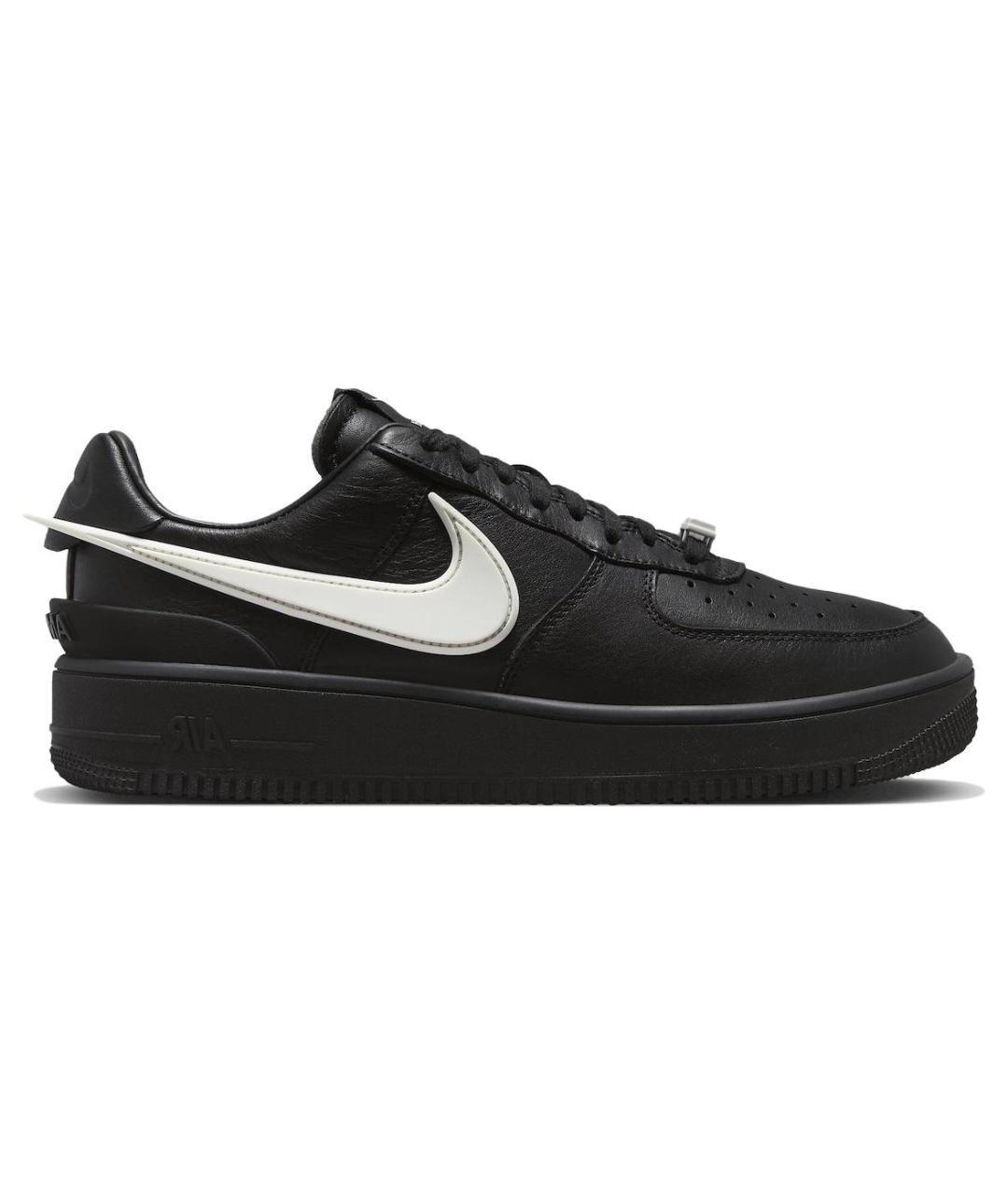 NIKE Черные кожаные кроссовки, фото 1
