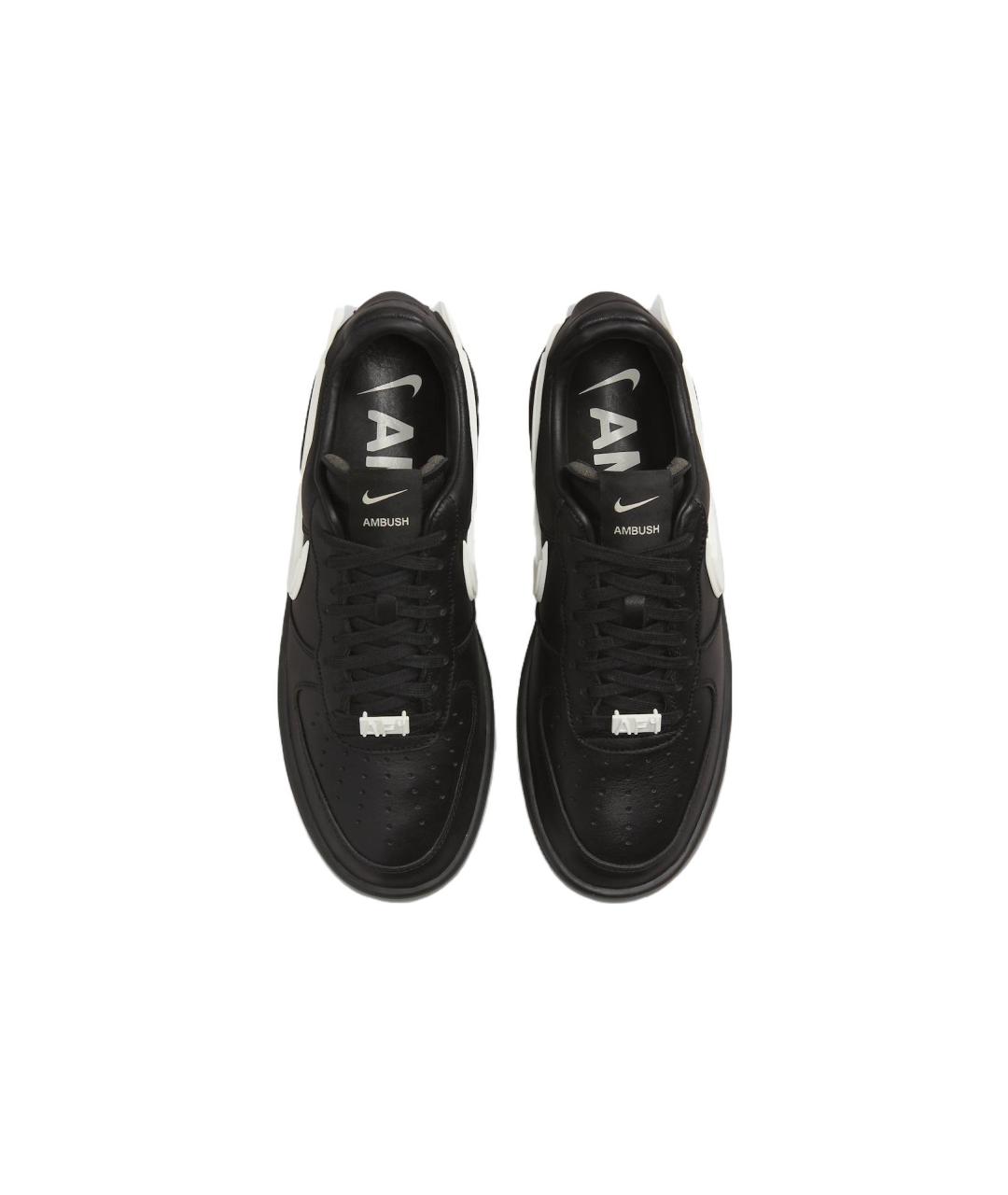 NIKE Черные кожаные кроссовки, фото 5