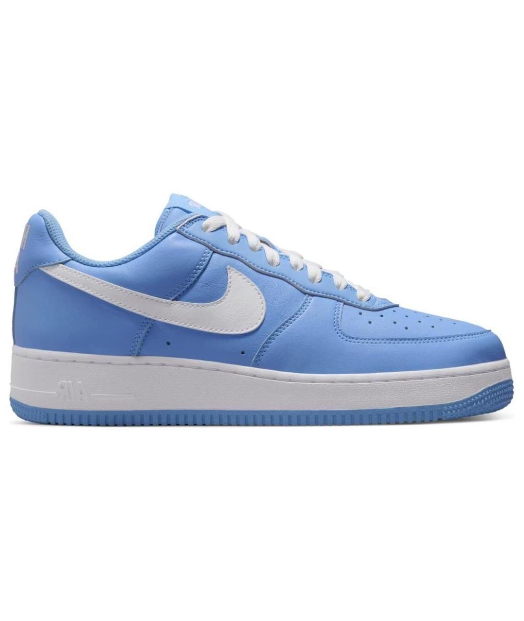 NIKE Синие кожаные кроссовки, фото 1
