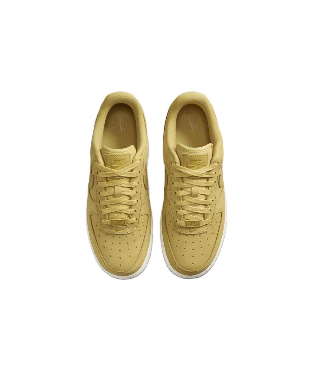 NIKE Золотые кожаные кроссовки, фото 5