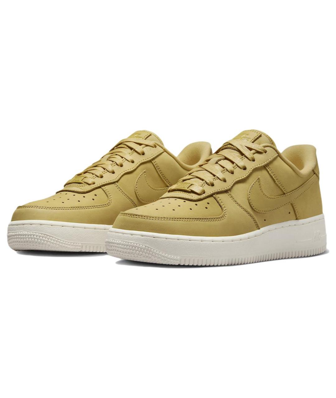 NIKE Золотые кожаные кроссовки, фото 4