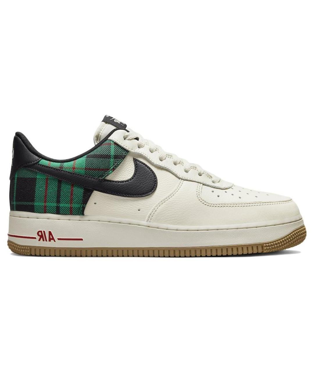 NIKE Белые кожаные низкие кроссовки / кеды, фото 1