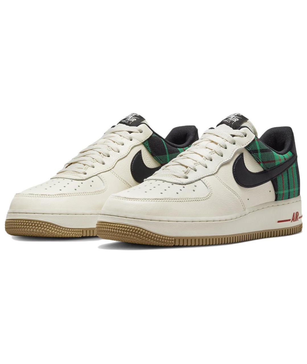 NIKE Белые кожаные низкие кроссовки / кеды, фото 4