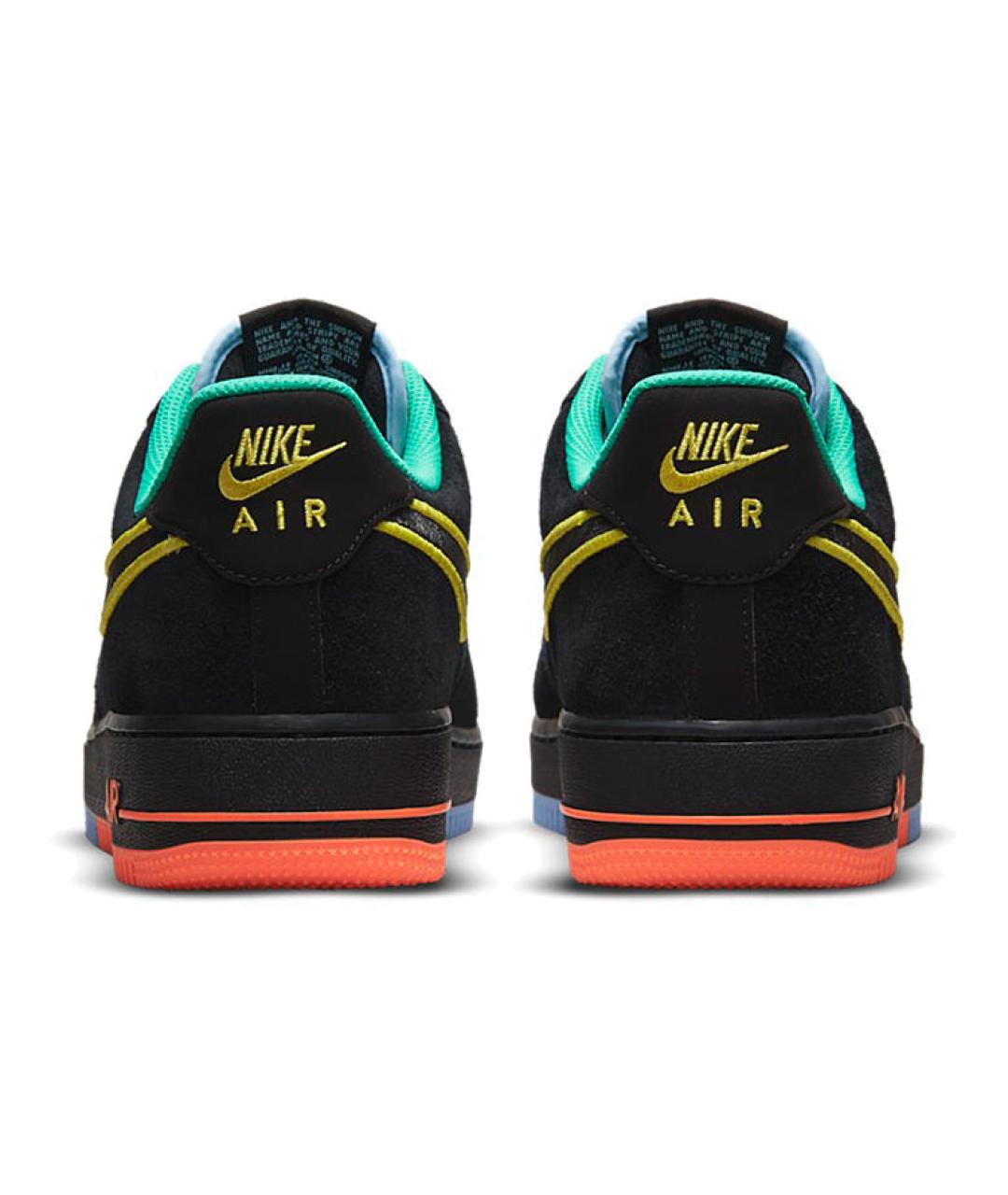 NIKE Черные кожаные низкие кроссовки / кеды, фото 6