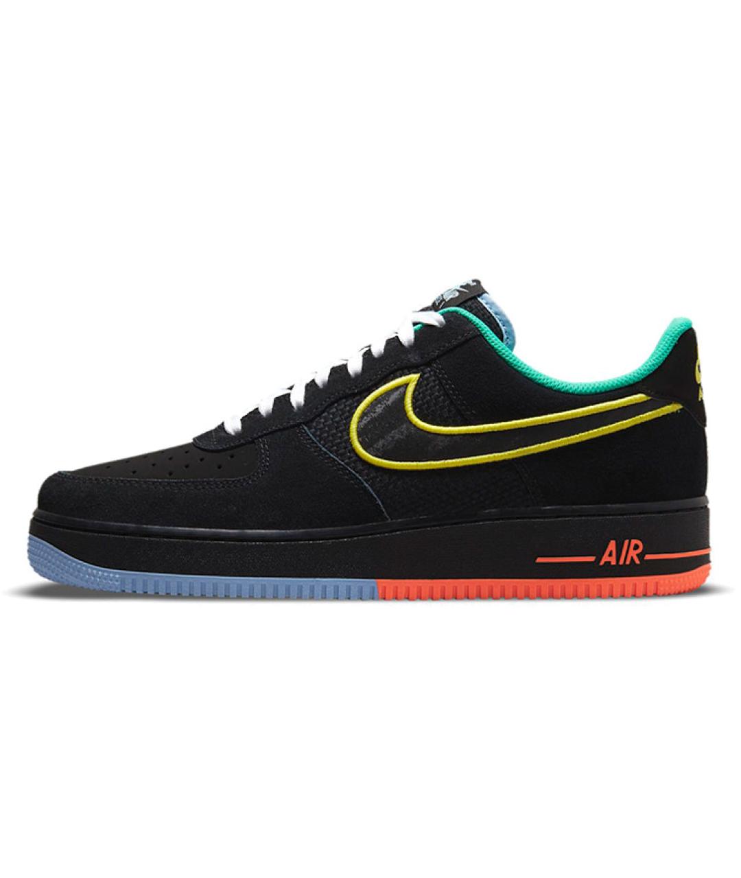 NIKE Черные кожаные низкие кроссовки / кеды, фото 2
