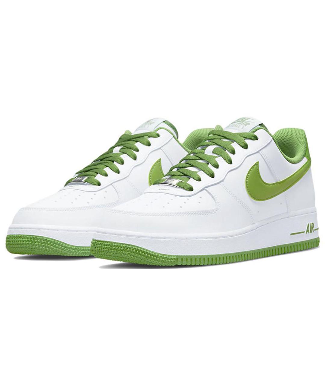 NIKE Белые кожаные низкие кроссовки / кеды, фото 4