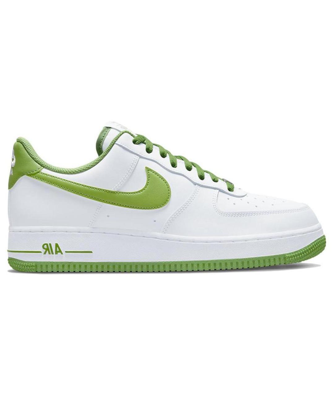 NIKE Белые кожаные низкие кроссовки / кеды, фото 1