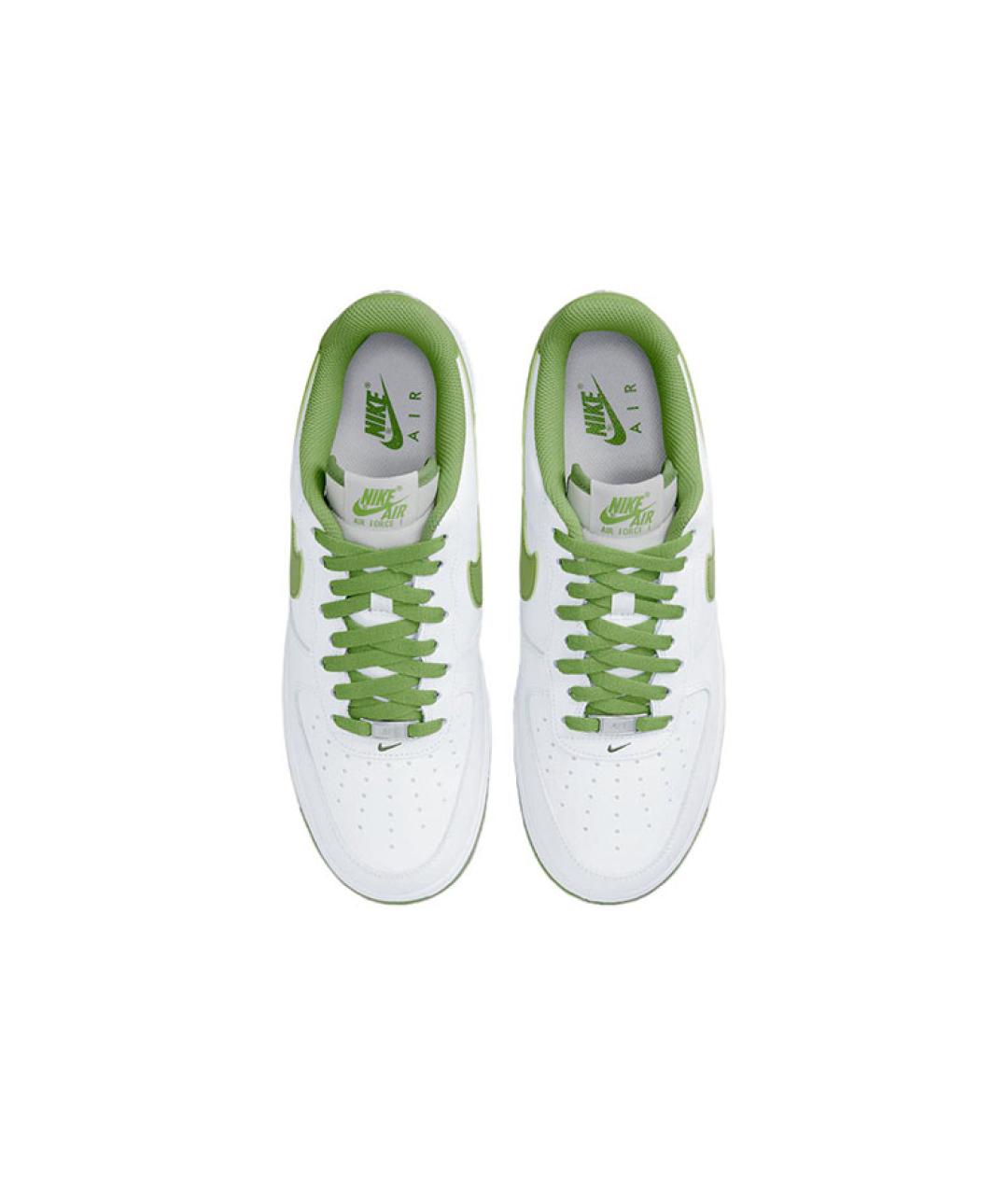 NIKE Белые кожаные низкие кроссовки / кеды, фото 5
