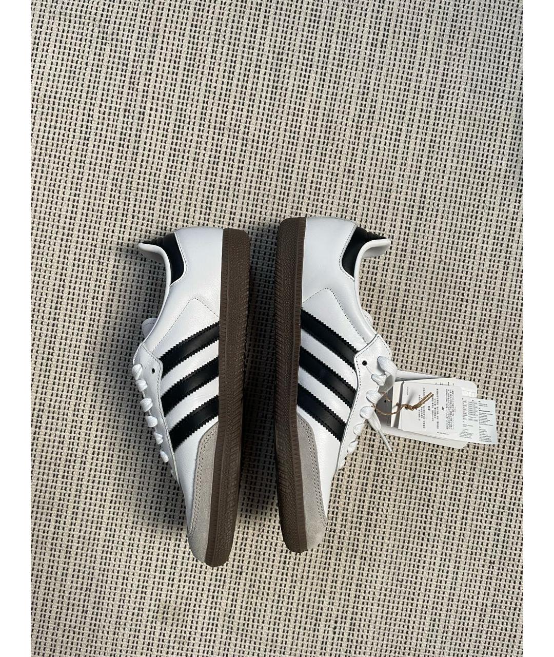 ADIDAS Белые кожаные кроссовки, фото 3