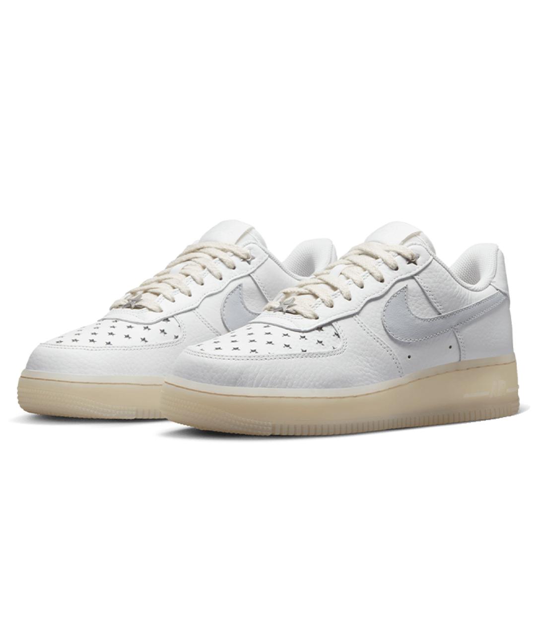 NIKE Белые кожаные кроссовки, фото 2