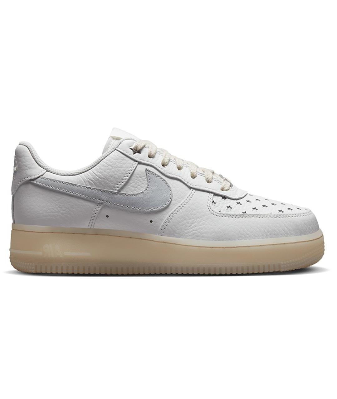 NIKE Белые кожаные кроссовки, фото 1