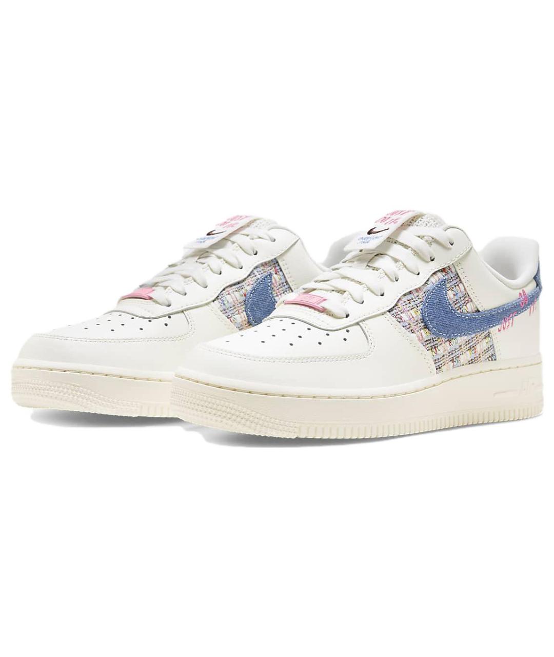 NIKE Белые кожаные кроссовки, фото 4