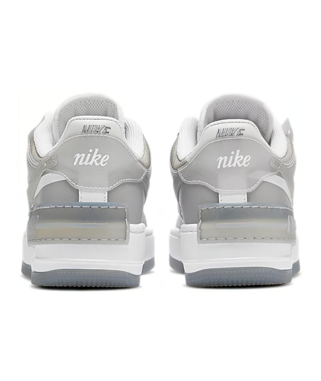 NIKE Серые кожаные кроссовки, фото 6