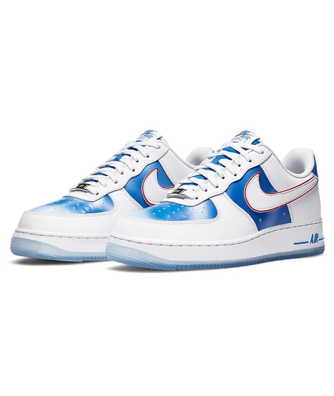 NIKE Белые кожаные низкие кроссовки / кеды, фото 4