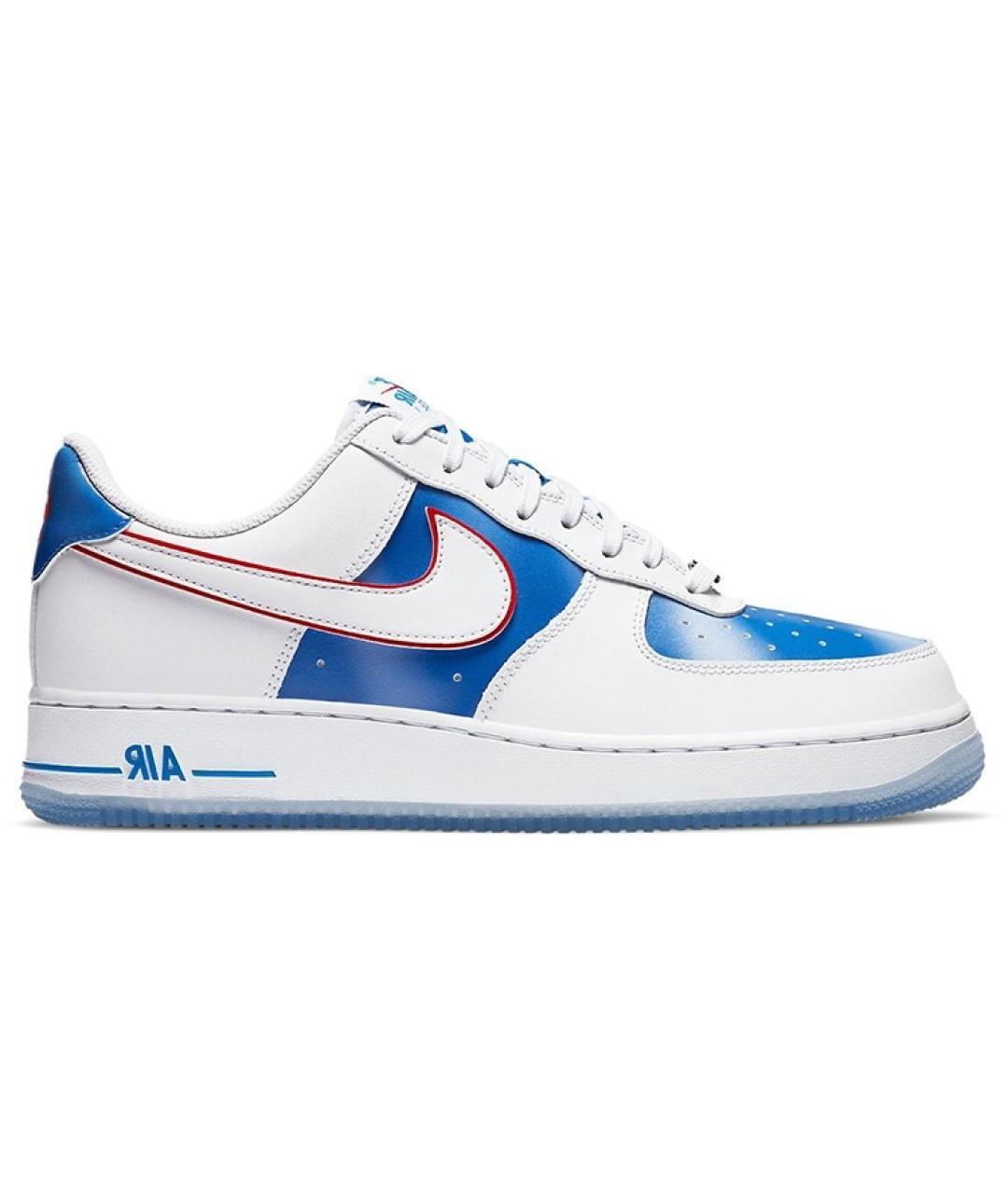 NIKE Белые кожаные низкие кроссовки / кеды, фото 1