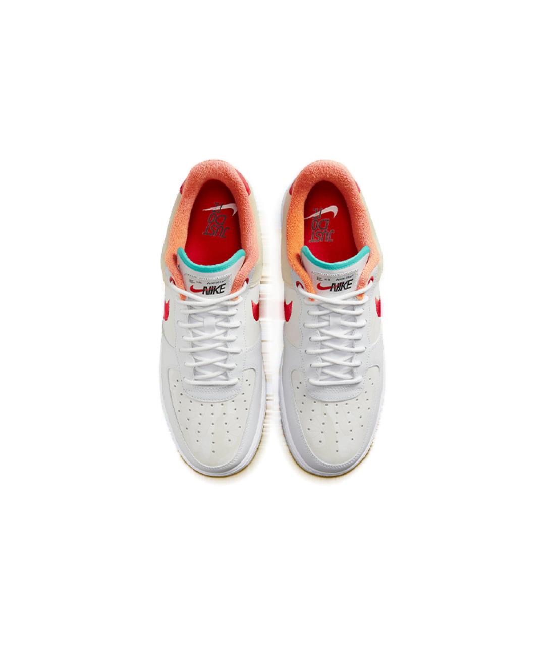 NIKE Белые кожаные низкие кроссовки / кеды, фото 5
