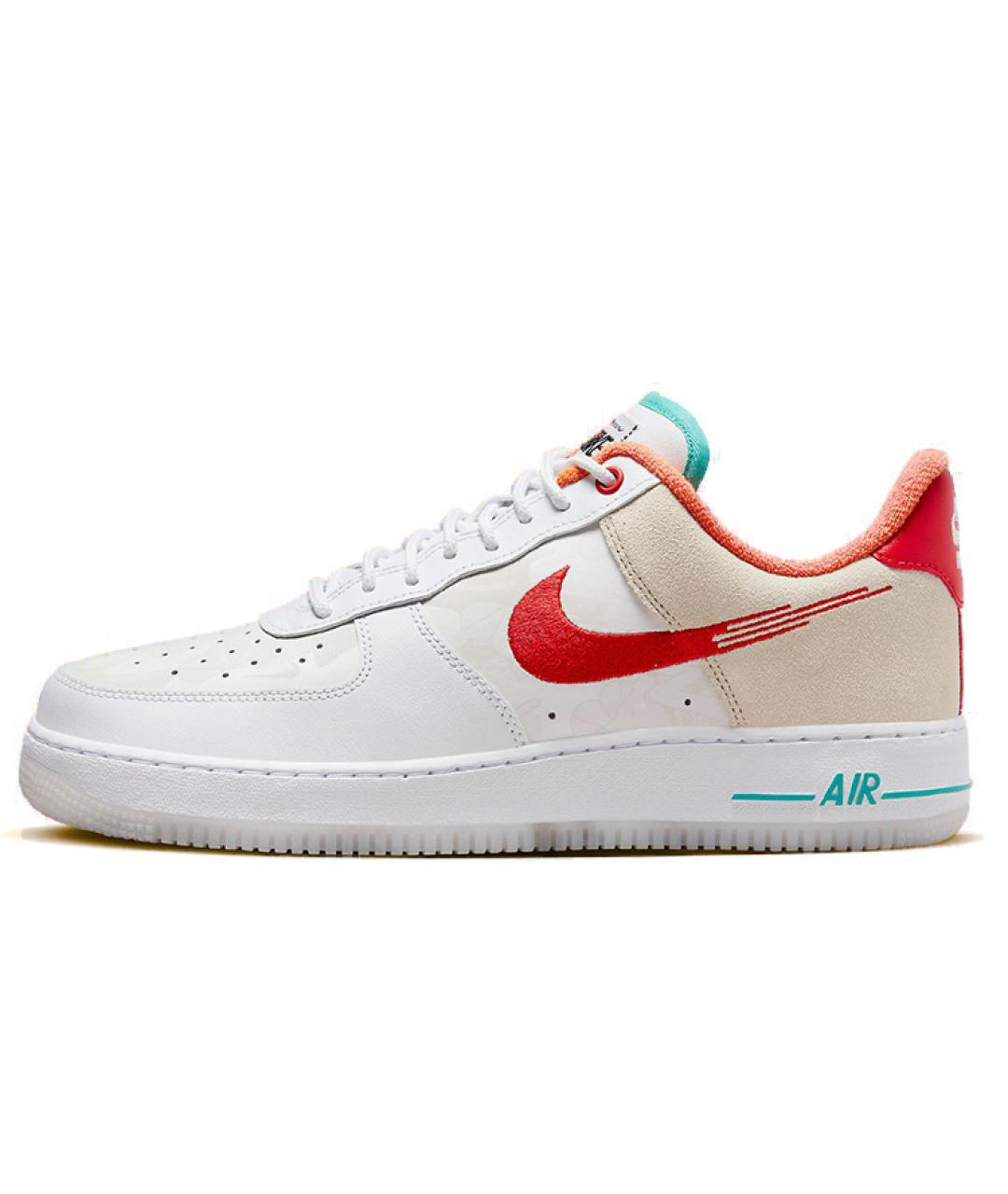 NIKE Белые кожаные низкие кроссовки / кеды, фото 2