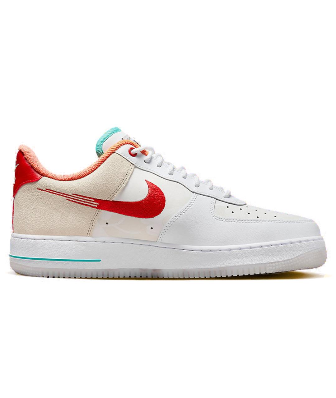NIKE Белые кожаные низкие кроссовки / кеды, фото 3