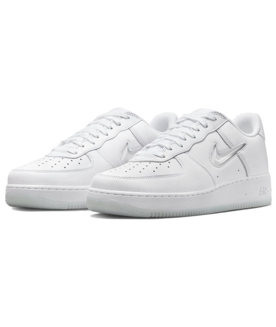 NIKE Белые кожаные низкие кроссовки / кеды, фото 4