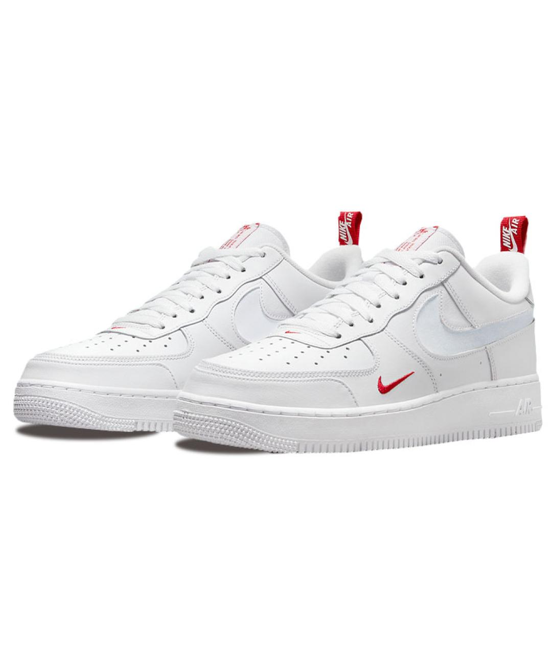 NIKE Белые кожаные низкие кроссовки / кеды, фото 3