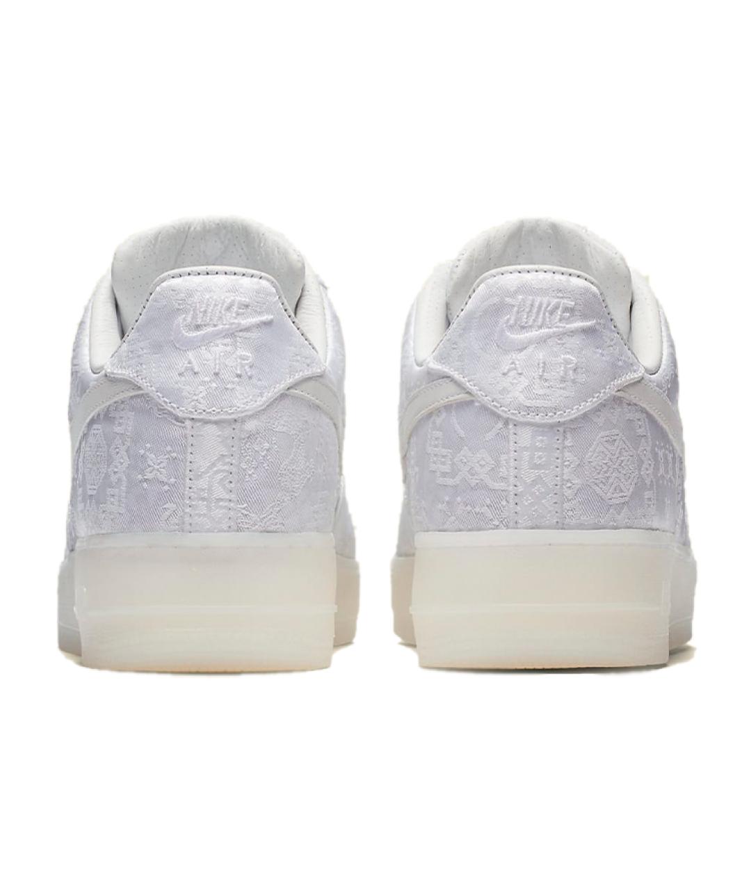 NIKE Серебряные кожаные кроссовки, фото 5