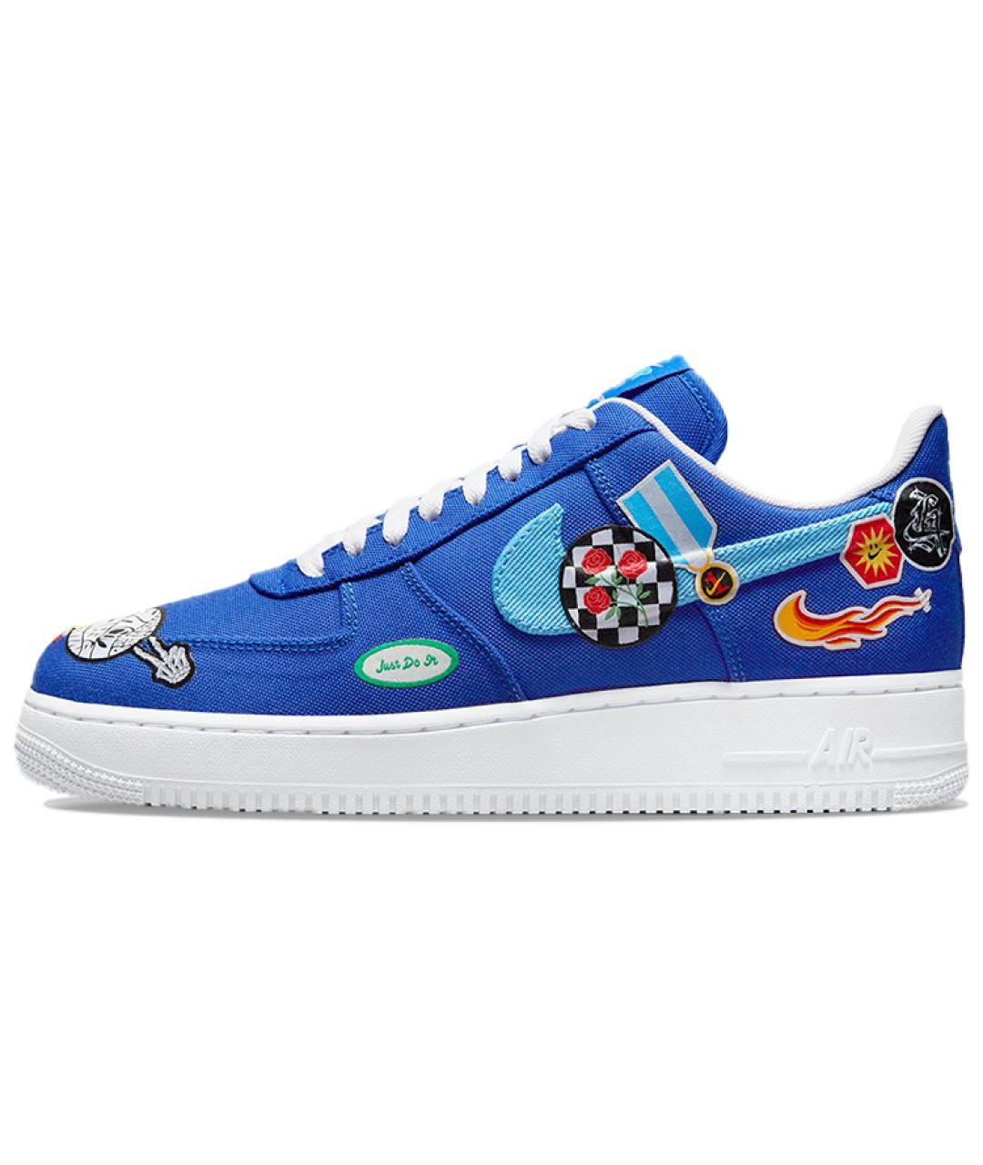 NIKE Синие низкие кроссовки / кеды, фото 2