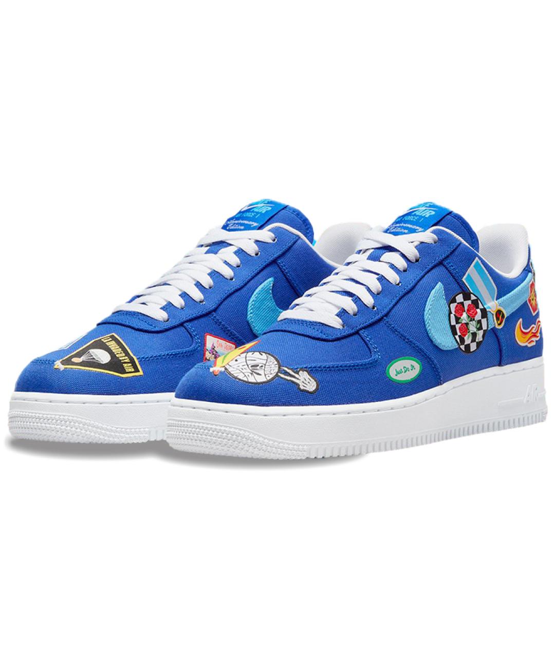 NIKE Синие низкие кроссовки / кеды, фото 4