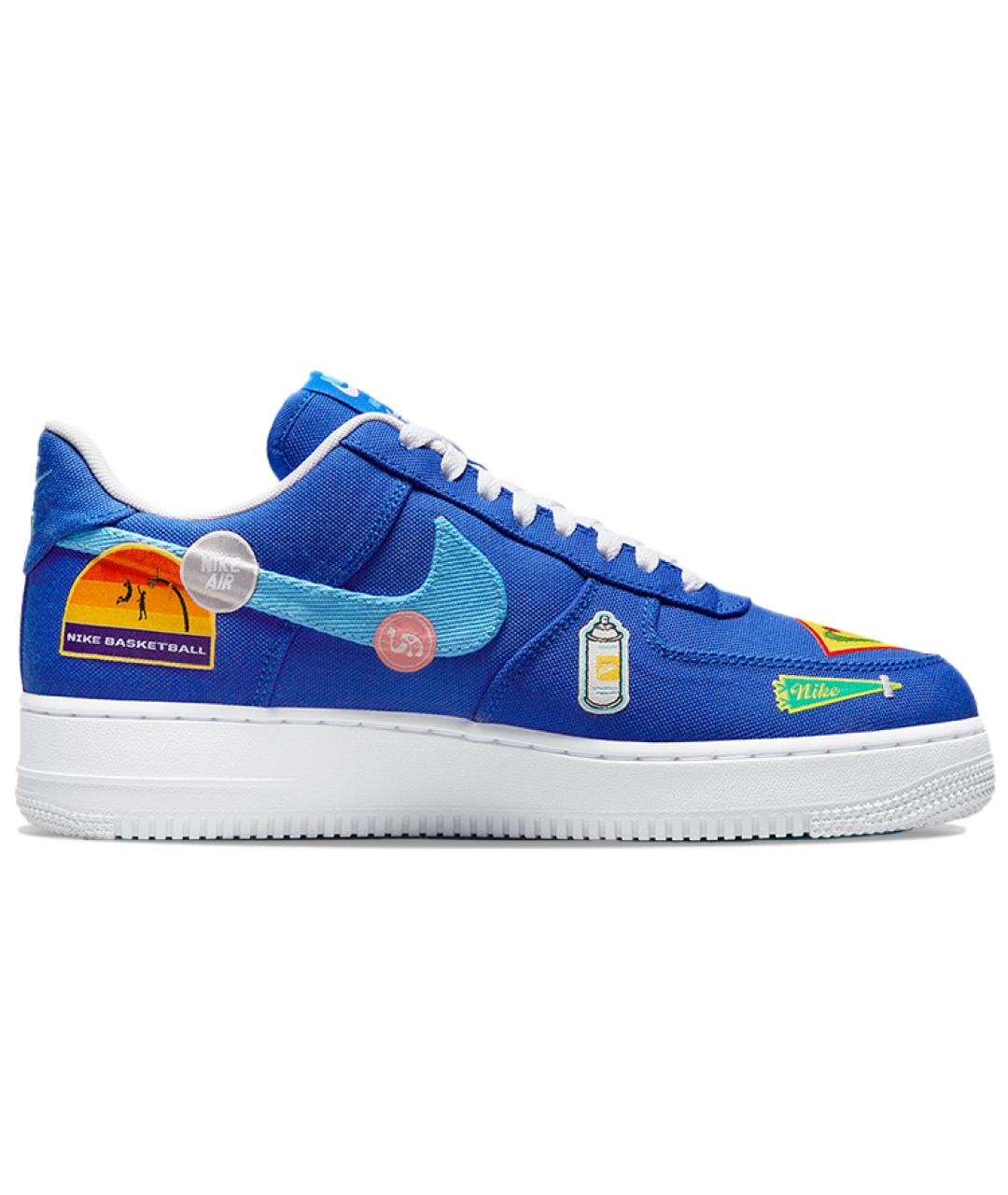 NIKE Синие низкие кроссовки / кеды, фото 3