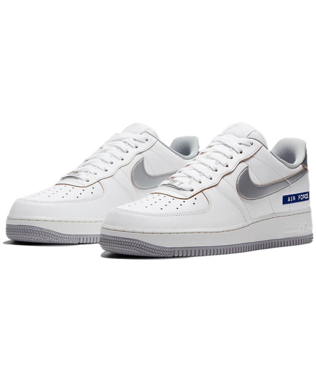 NIKE Белые кожаные низкие кроссовки / кеды, фото 4