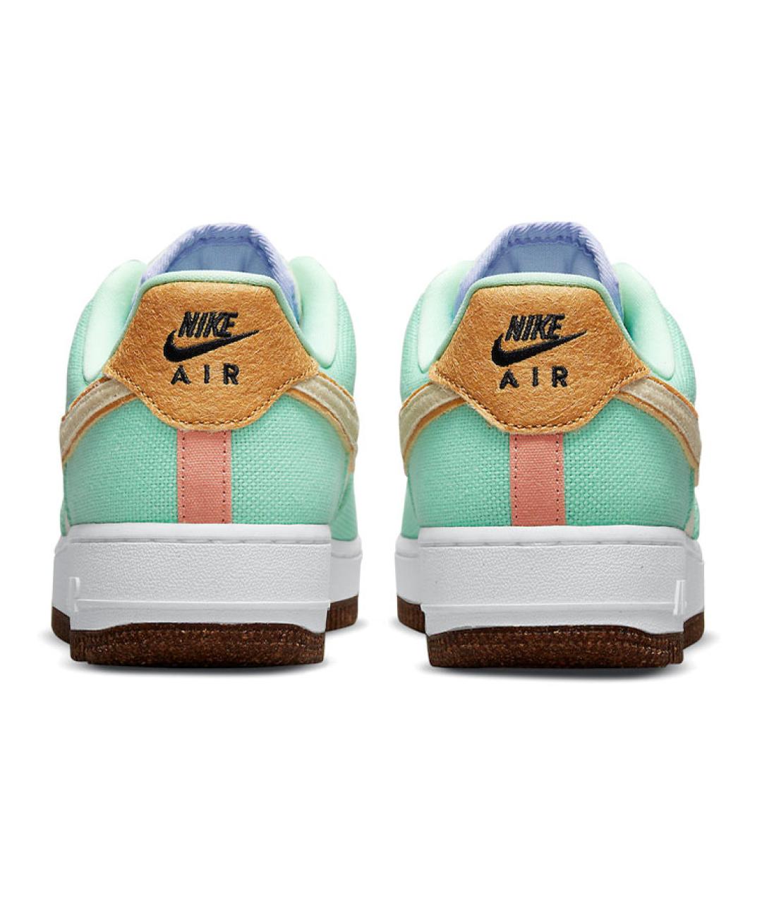 NIKE Зеленые кожаные кроссовки, фото 6