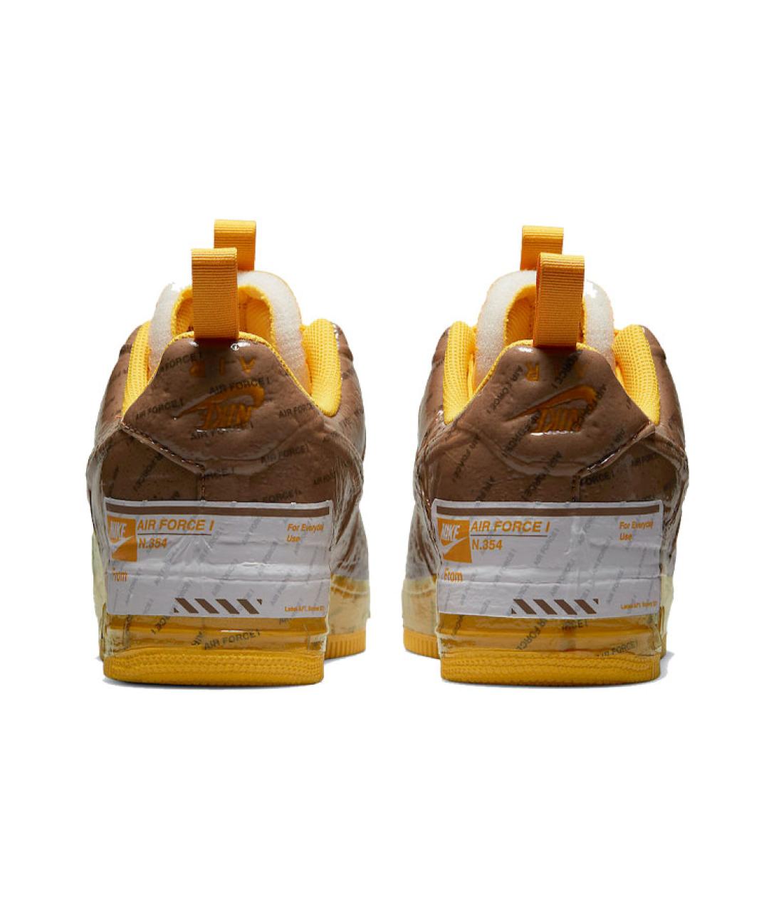 NIKE Коричневые кожаные кроссовки, фото 6
