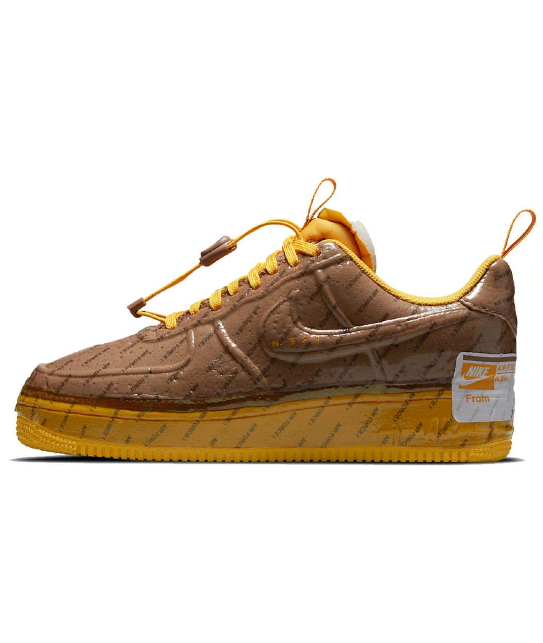 NIKE Коричневые кожаные кроссовки, фото 2