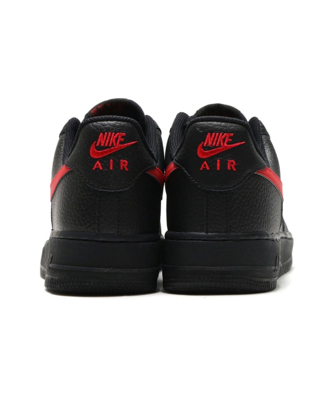 NIKE Черные кожаные низкие кроссовки / кеды, фото 5