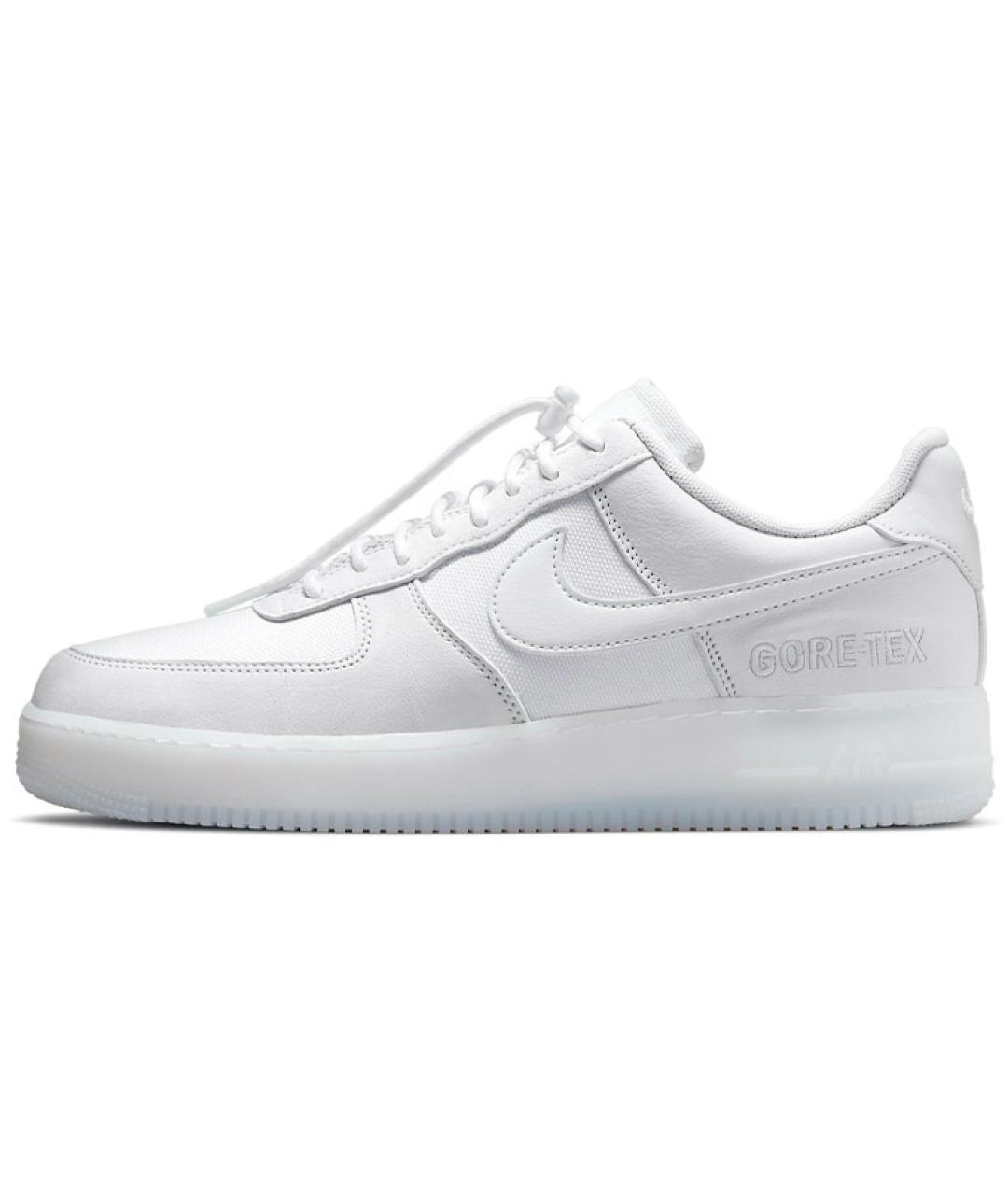 NIKE Белые кожаные низкие кроссовки / кеды, фото 2