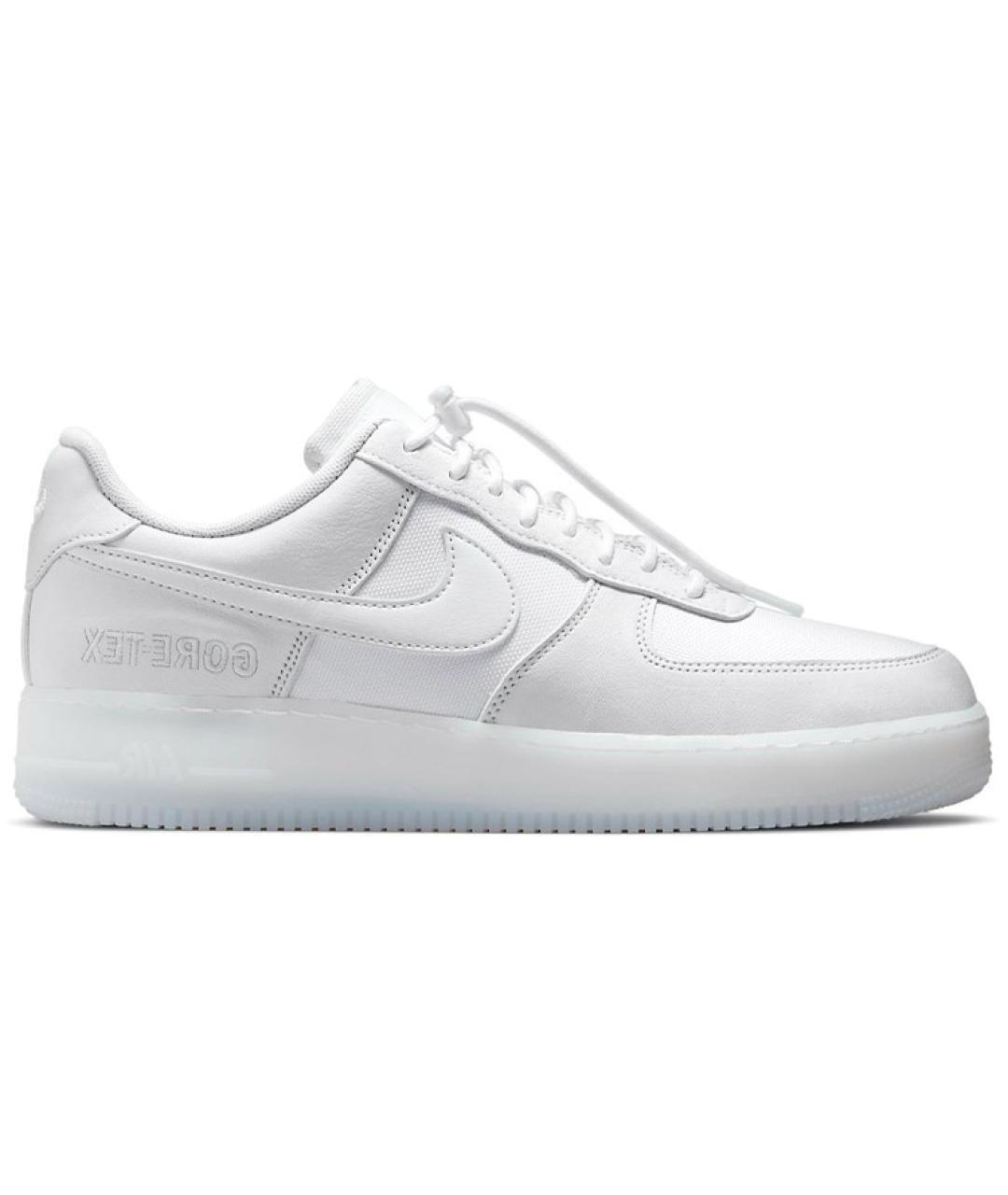 NIKE Белые кожаные низкие кроссовки / кеды, фото 1
