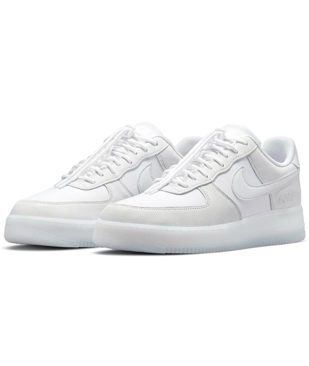 NIKE Белые кожаные низкие кроссовки / кеды, фото 3