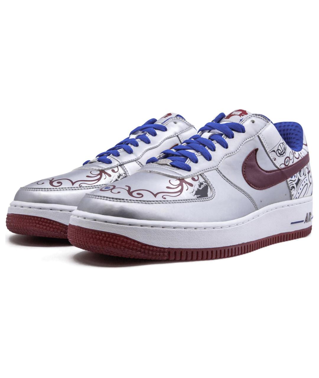 NIKE Серебряные низкие кроссовки / кеды, фото 2